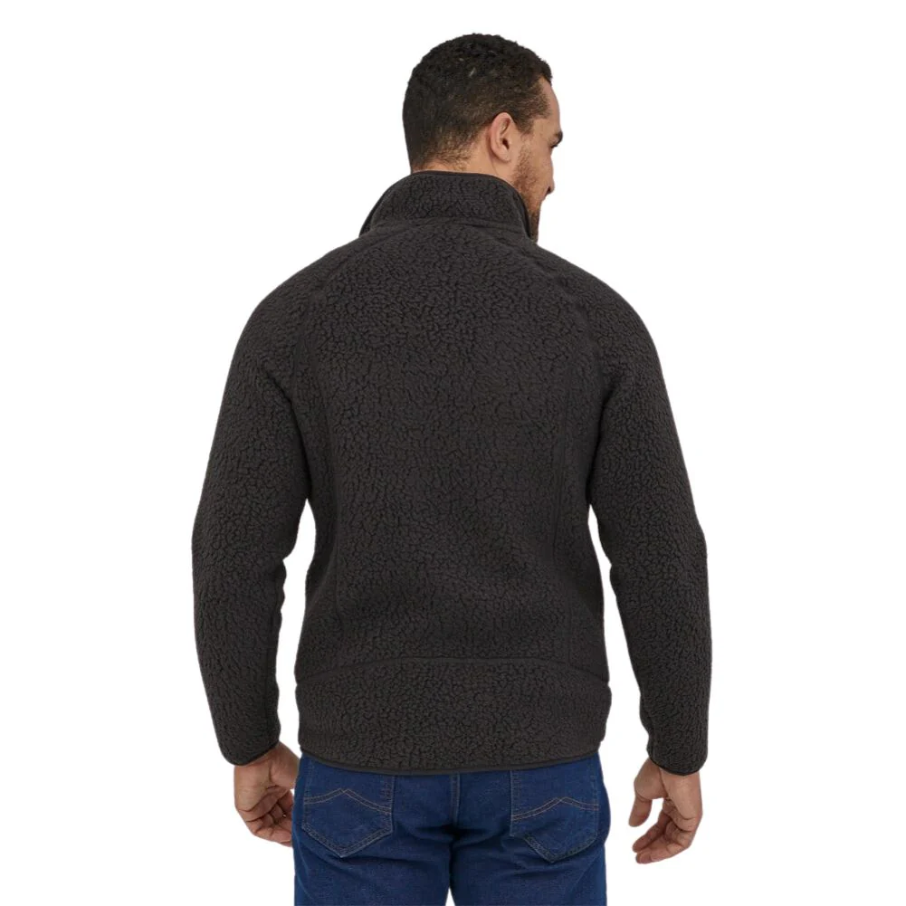 Patagonia Men's Retro Pile Fleece FZ Jacket (Black) - Image 3