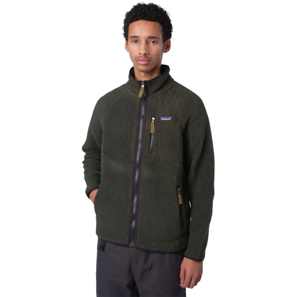 Patagonia Men's Retro Pile Fleece Jacket (Old Growth Green) - Image 6