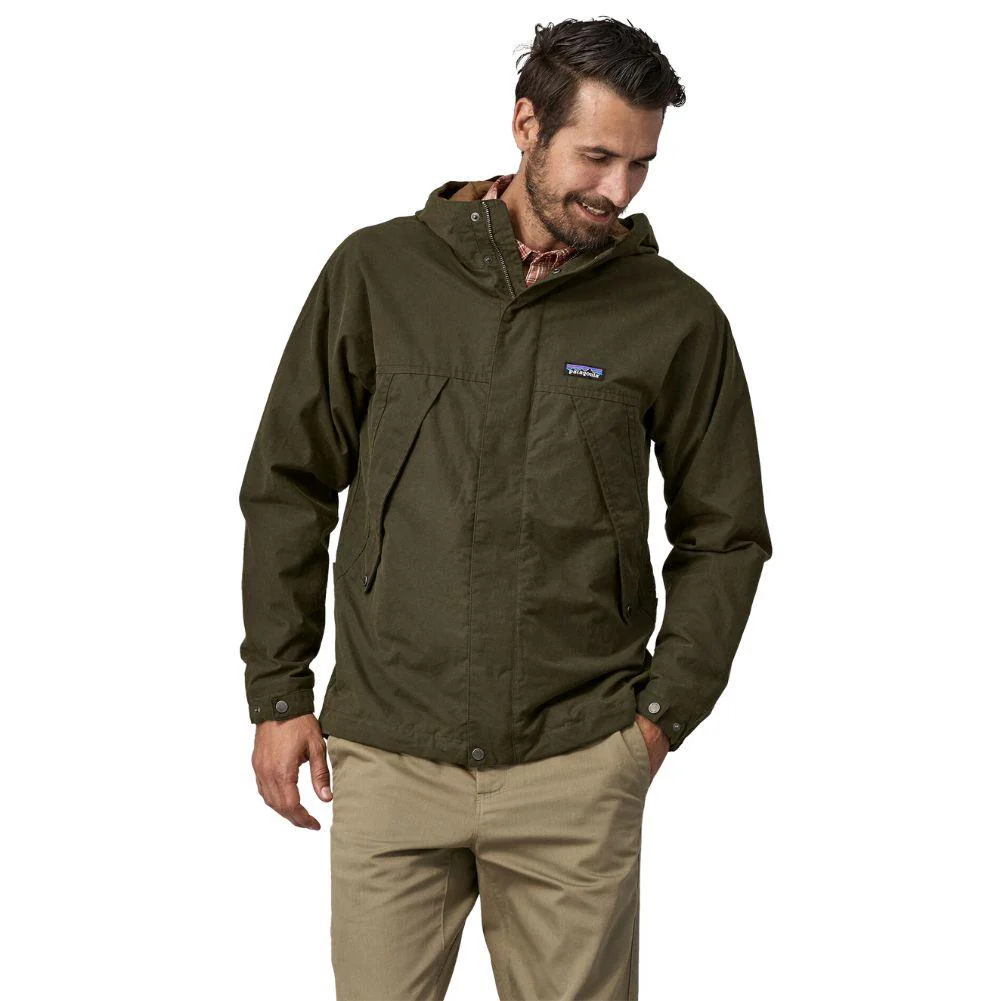 Patagonia Men's Waxed Cotton Jacket (Basin Green) - Image 2