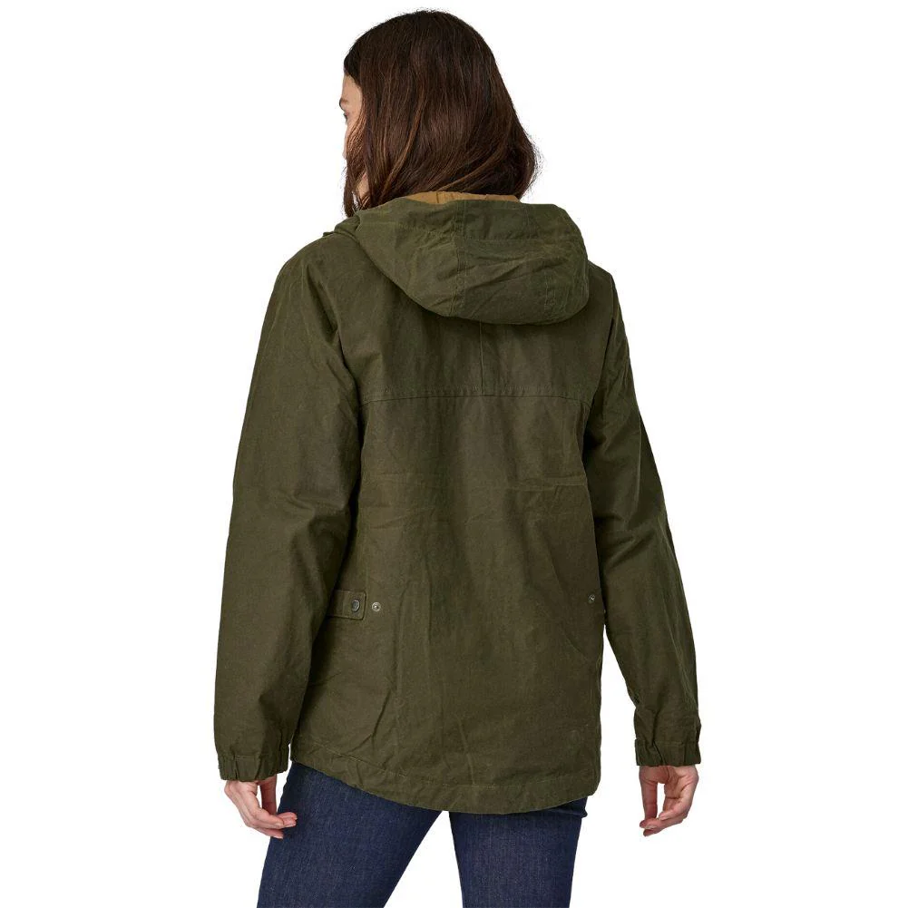 Patagonia Men's Waxed Cotton Jacket (Basin Green) - Image 6