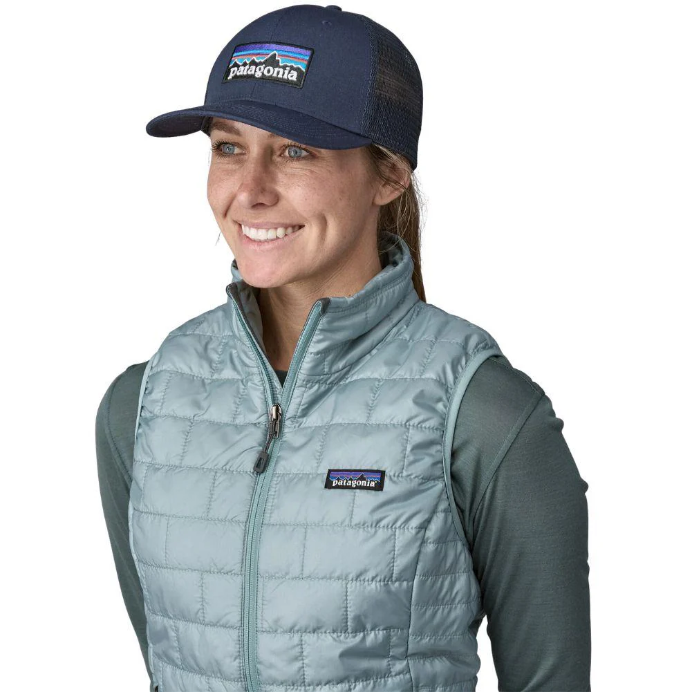 Patagonia P-6 Logo Trucker Hat (New Navy) - Image 2