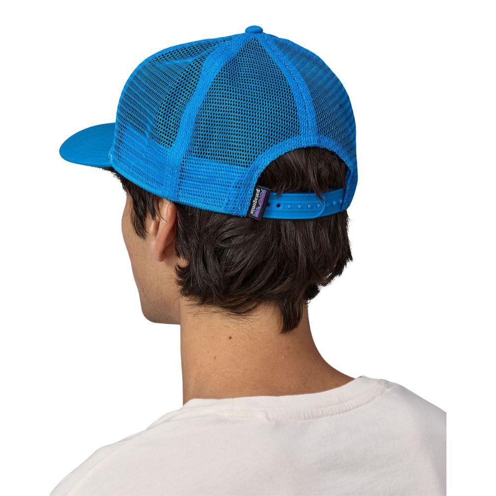Patagonia P-6 Logo Trucker Hat (White/Vessel Blue) - Image 3
