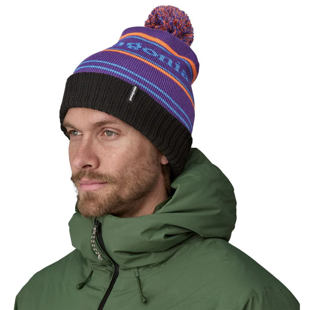 Patagonia Powder Town Beanie (Park Stripe: Purple) - Image 2