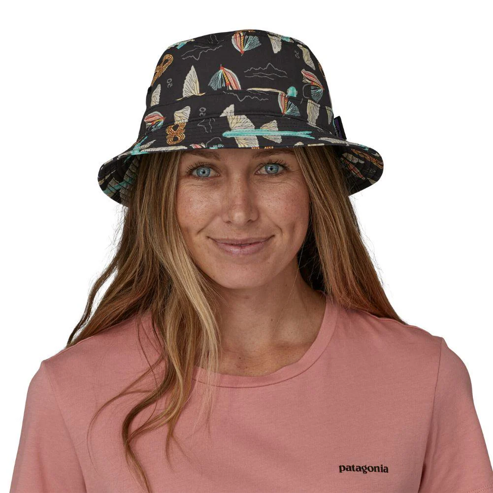 Patagonia Wavefarer Bucket Hat (Fly 50/Ink Black) - Image 2