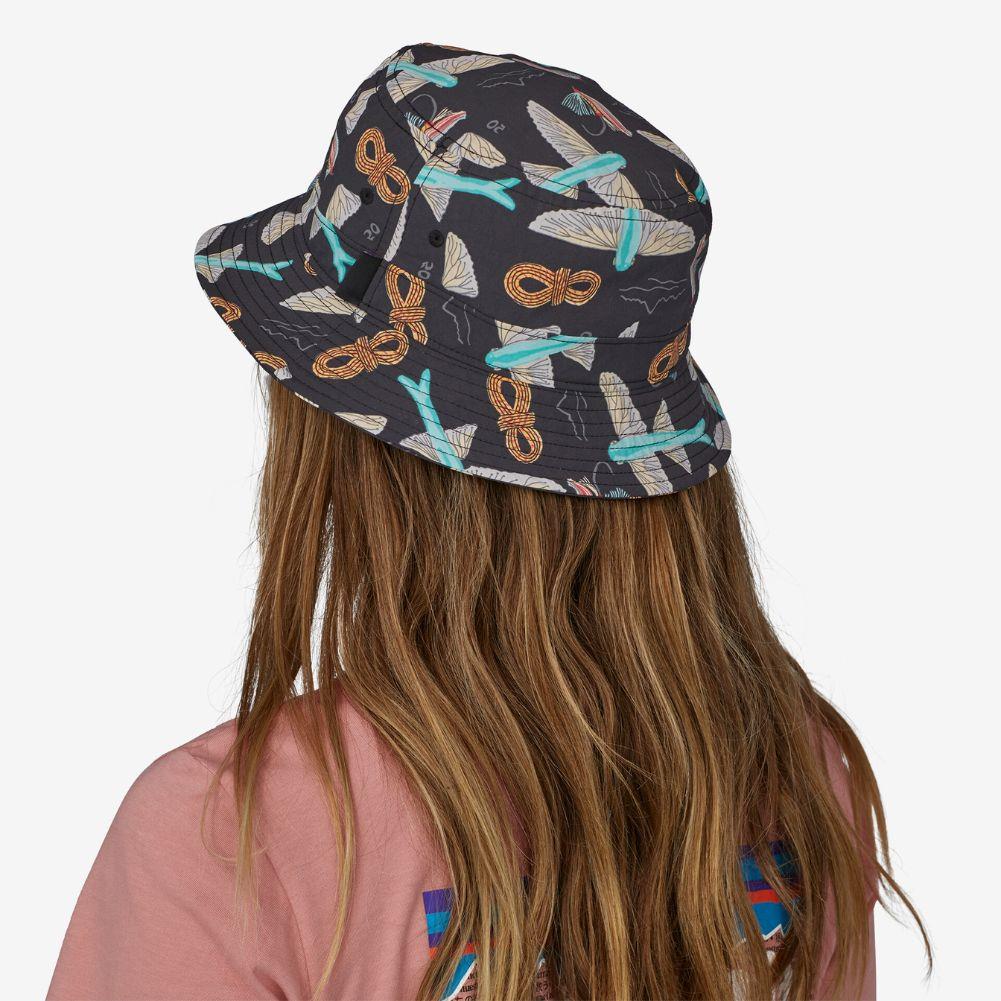 Patagonia Wavefarer Bucket Hat (Fly 50/Ink Black) - Image 3