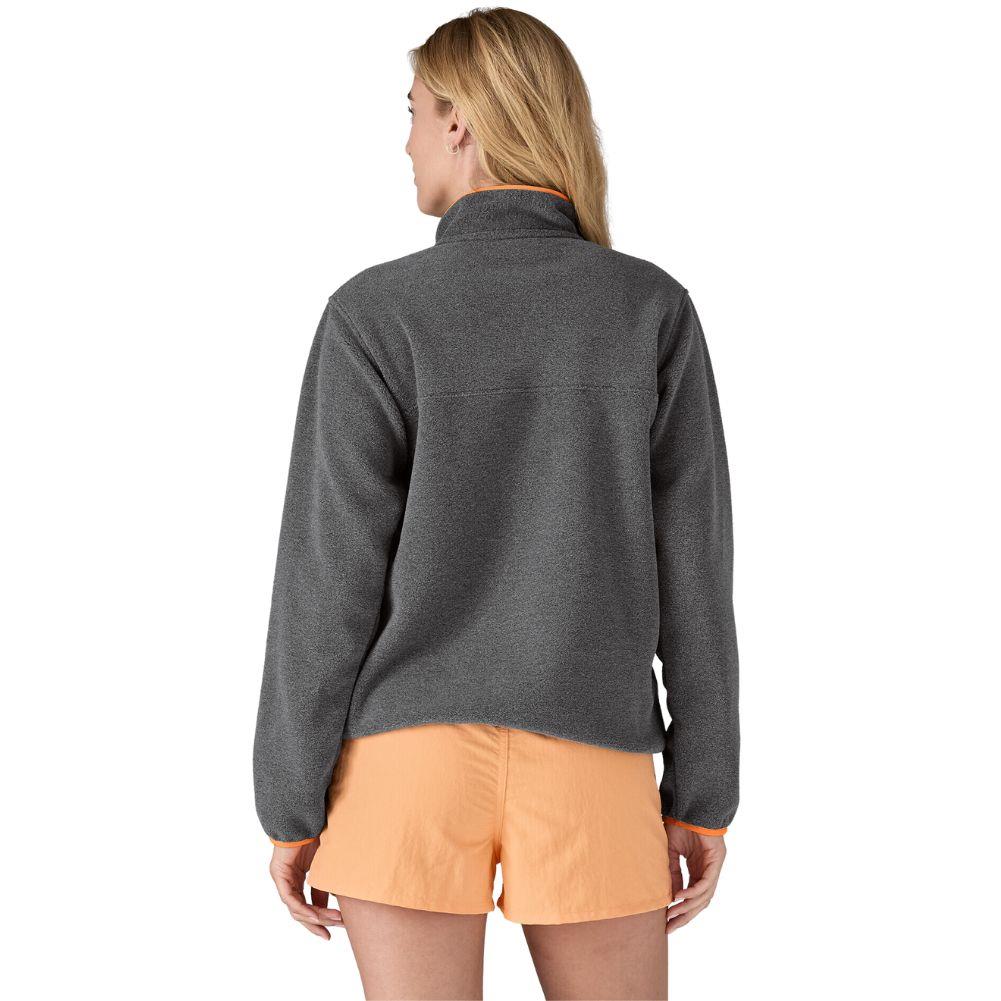 Patagonia Women's Lightweight Synchilla Snap-T Fleece Pullover (Nickel w/Vivid Apricot) - Image 3