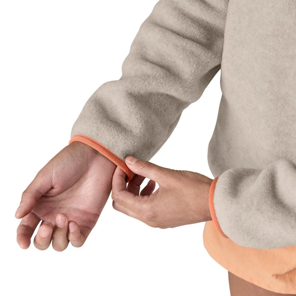 Patagonia Women's Lightweight Synchilla Snap-T Fleece Pullover (Oatmeal Heather/Heirloom Peach) - Image 6