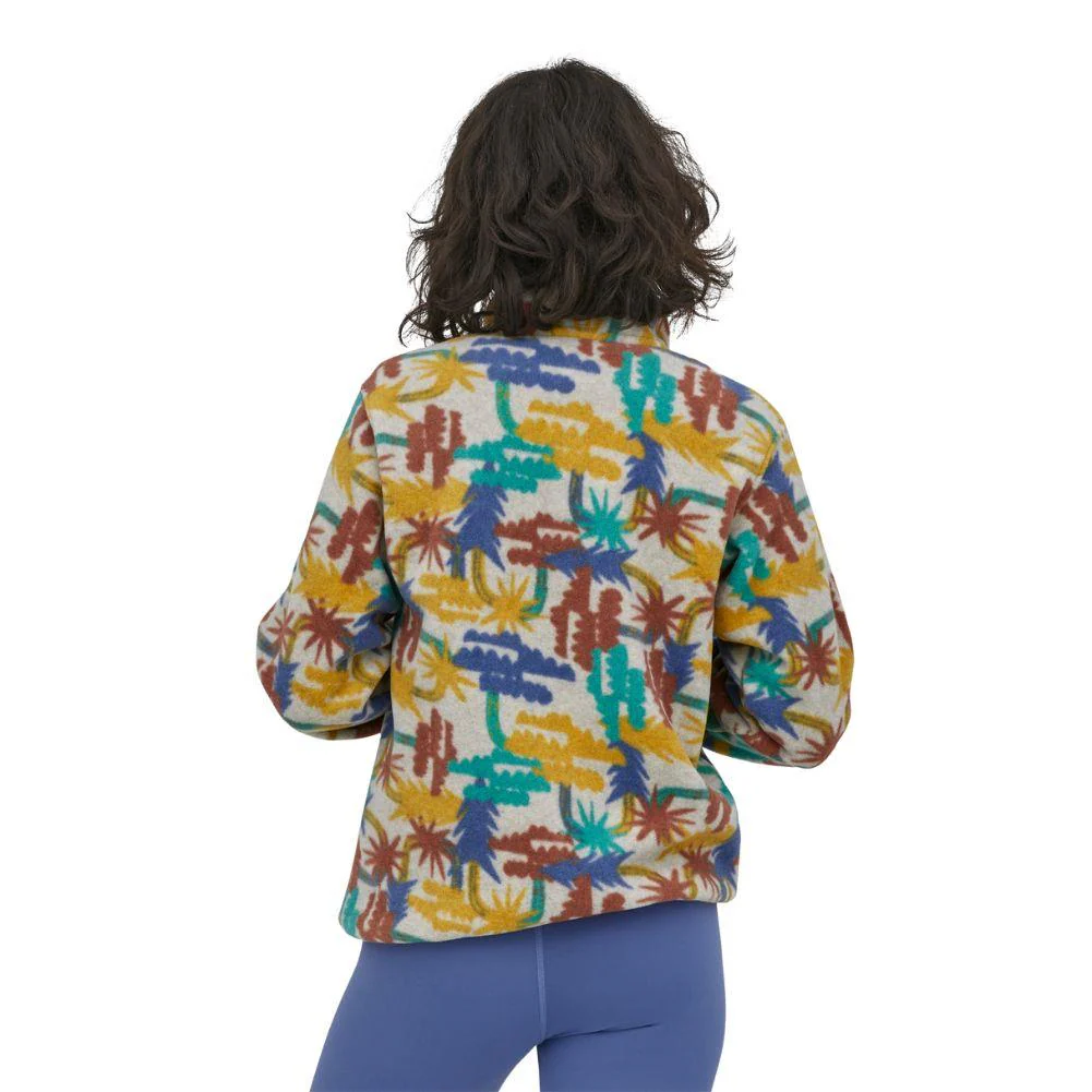 Patagonia Women's Lightweight Synchilla® Snap-T® Fleece Pullover (Tree Connection Big/Fresh Teal) - Image 3