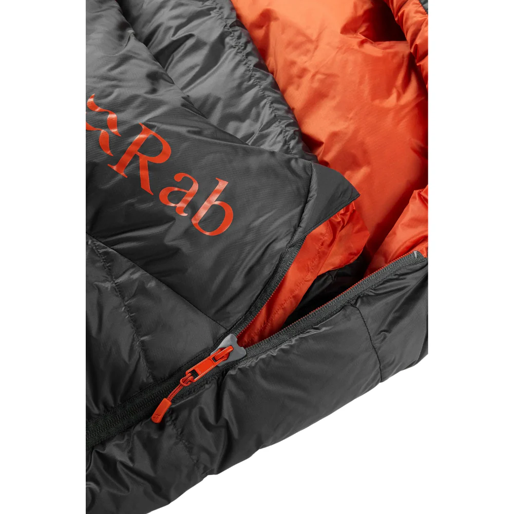 Rab Ascent 500 Down Sleeping Bag - Regular Left Zip (Graphene) - Image 12