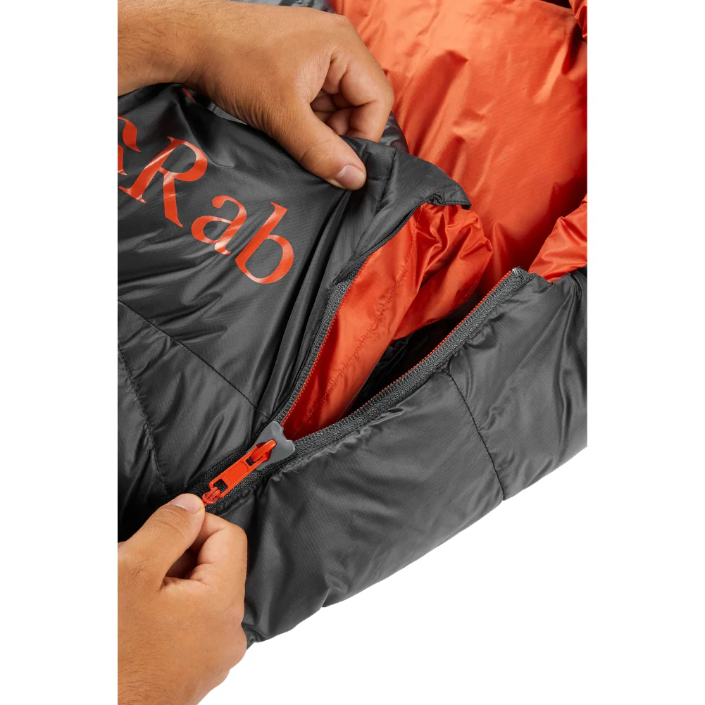 Rab Ascent 500 Down Sleeping Bag - Regular Left Zip (Graphene) - Image 13