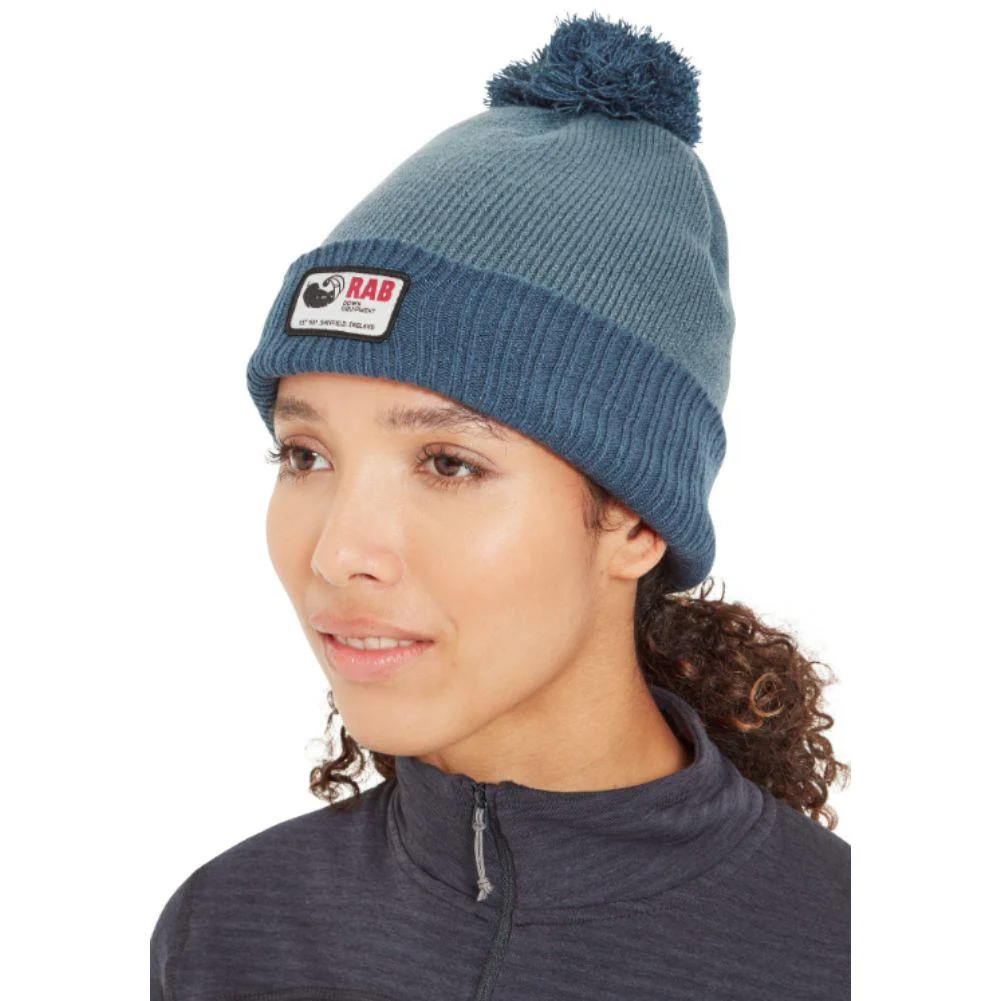 Rab Essential Bobble Recycled Beanie (Orion Blue/Tempest Blue) - Image 3