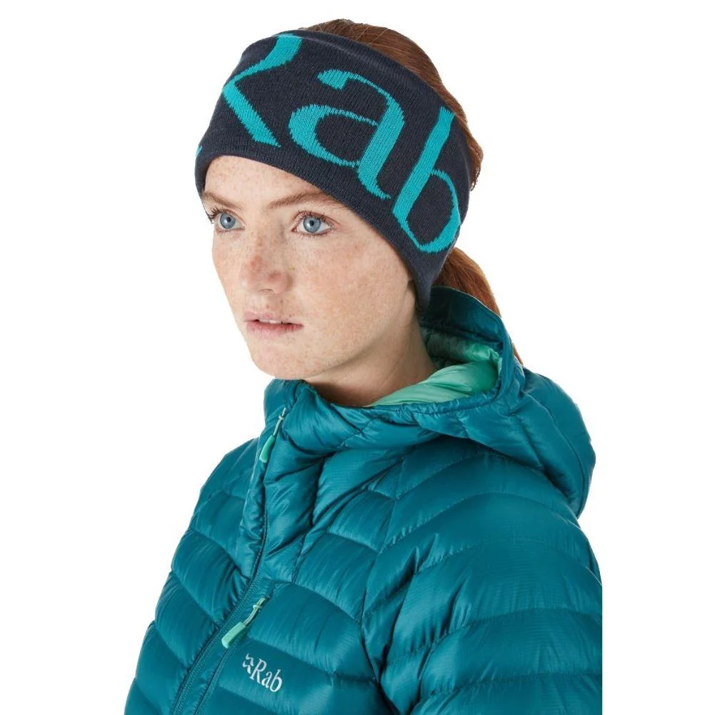 Rab Knitted Logo Headband (Ebony) - Image 2