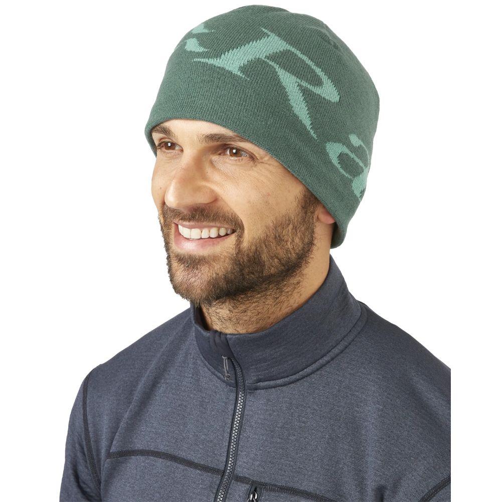 Rab Logo Beanie (Green Slate/Glacier Blue) - Image 2