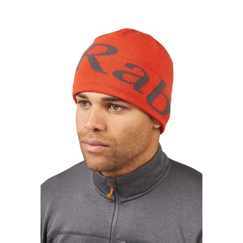 Rab Logo Beanie Hat (Firecracker/Graphene) - Image 2