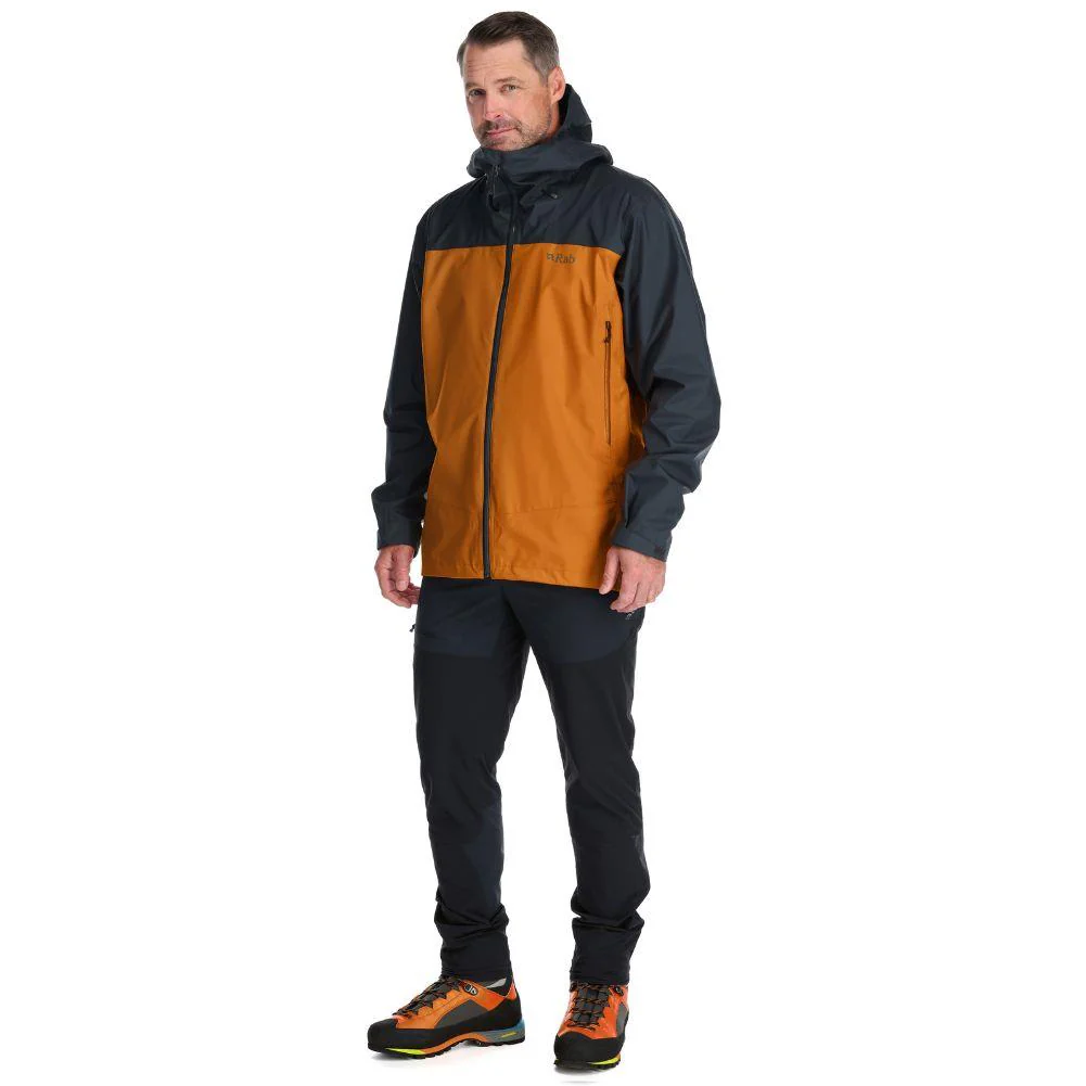 Rab Men's Arc Eco Waterproof Jacket (Beluga/Marmalade) - Image 2