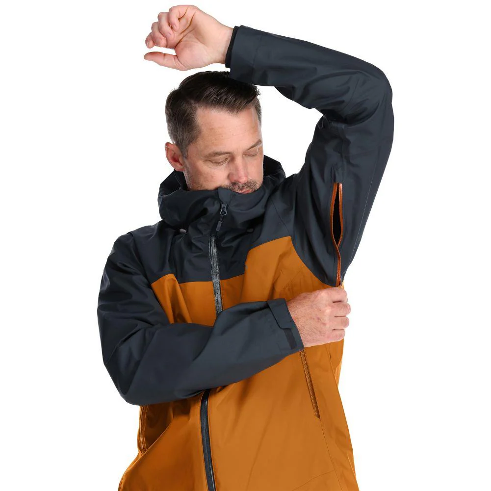 Rab Men's Arc Eco Waterproof Jacket (Beluga/Marmalade) - Image 5