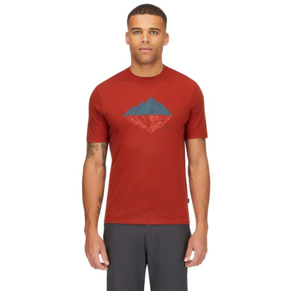 Rab Men's Crimp Reflection Tee (Tuscan Red) - Image 6