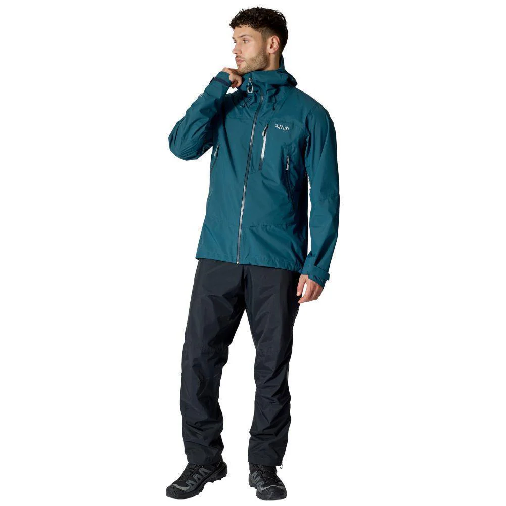 Rab Men's Downpour Mountain Waterproof Pants - Short - Small (Black) - Image 5