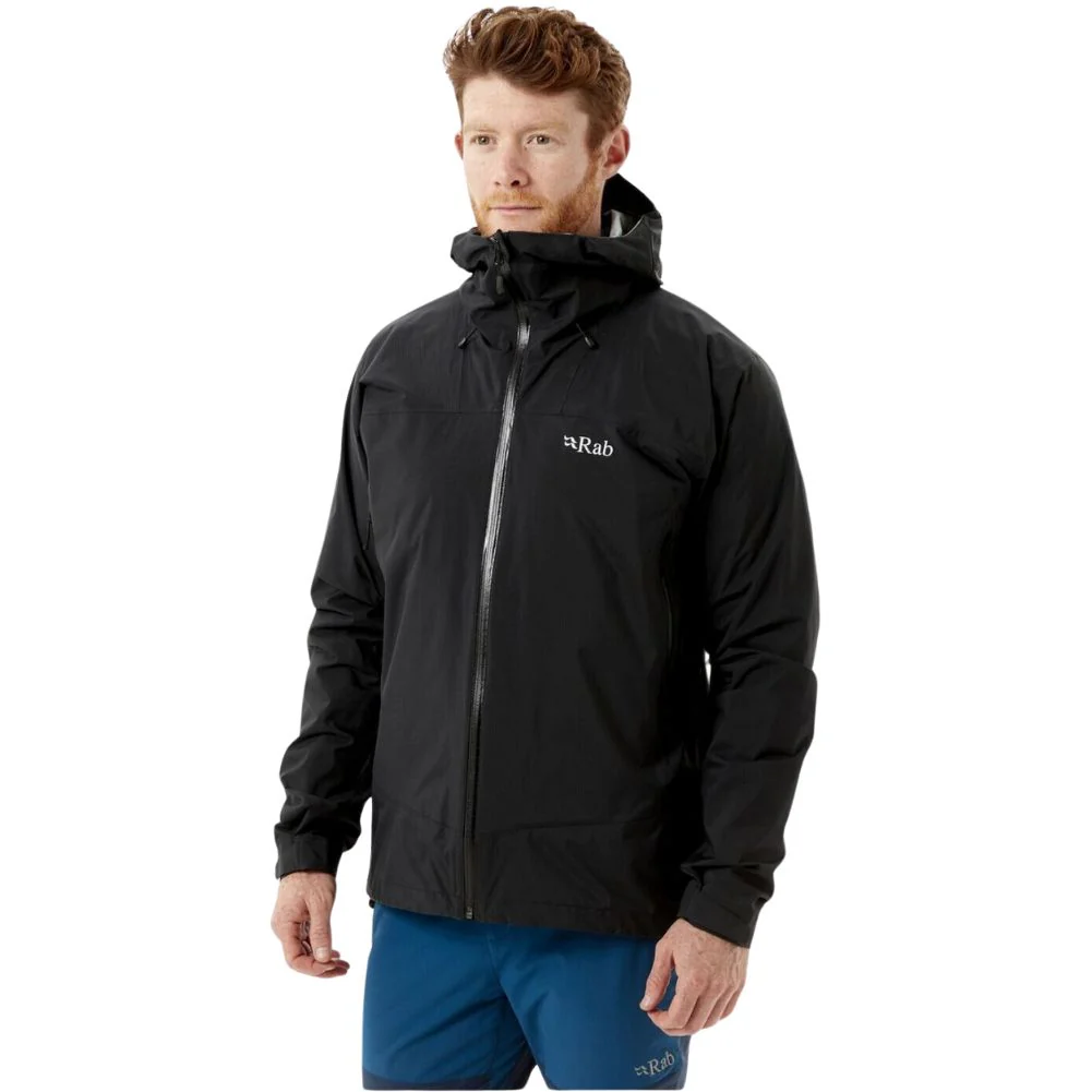 Rab Men's Downpour Plus 2.0 Waterproof Jacket (Black) - Image 3