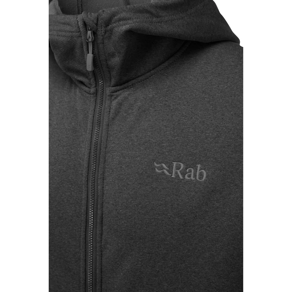 Rab Men's Geon Hoody (Black/Steel Marl) - Image 4