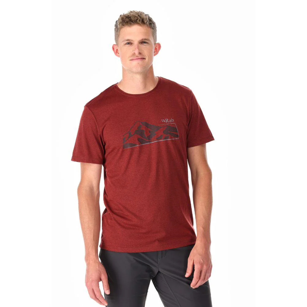 Rab Men's Mantle Mountain Tee (Oxblood Red) - Image 2
