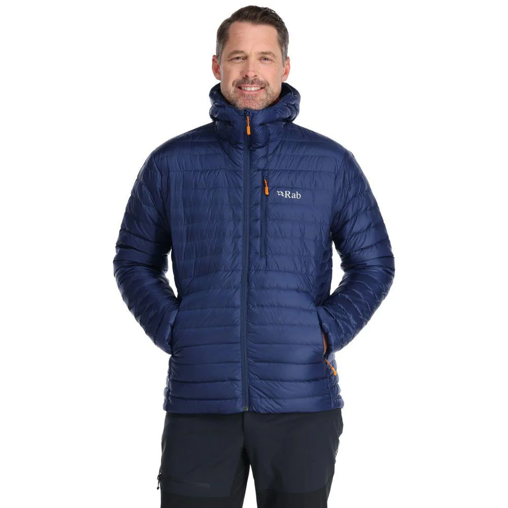 Rab Men's Microlight Alpine Down Jacket (Deep Ink/Marmalade) - Image 2