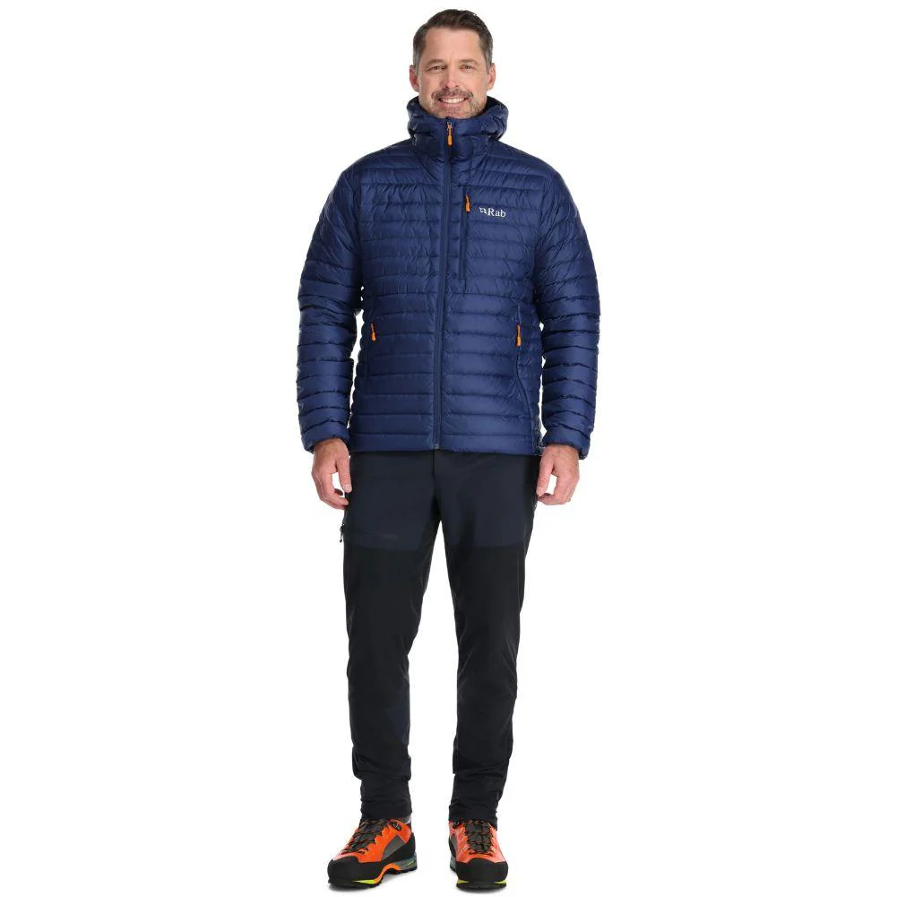 Rab Men's Microlight Alpine Down Jacket (Deep Ink/Marmalade) - Image 4