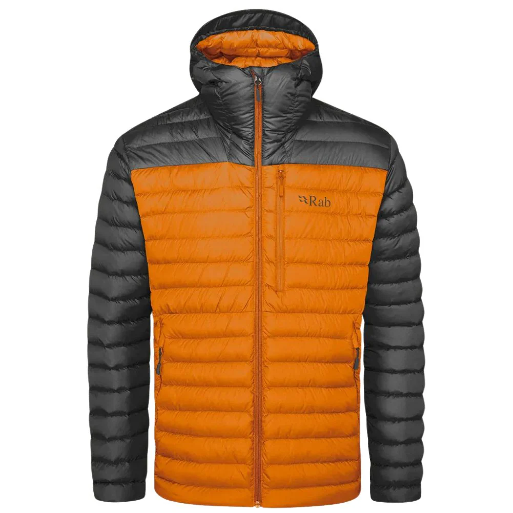 Rab Men's Microlight Alpine Down Jacket (Graphene/Marmalade)