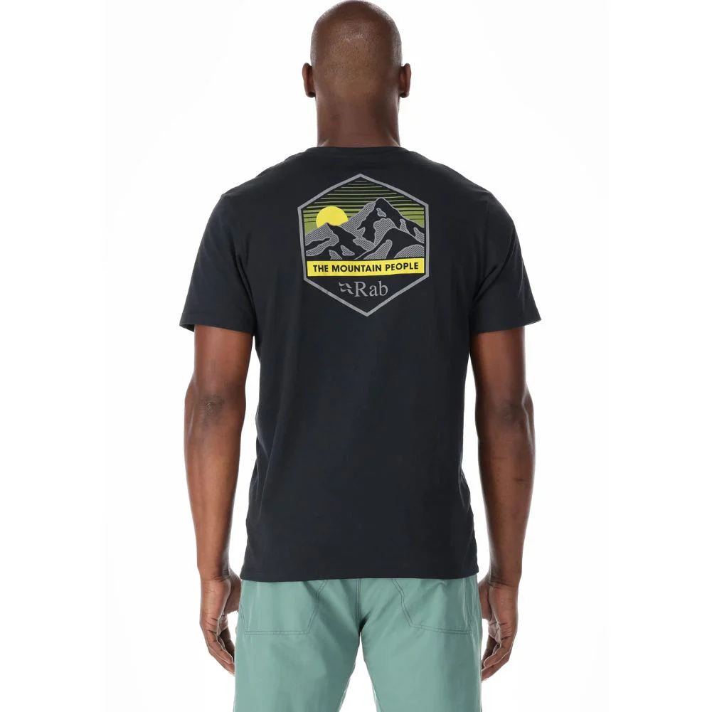 Rab Men's Stance Mountain Peak Tee (Beluga) - Image 4