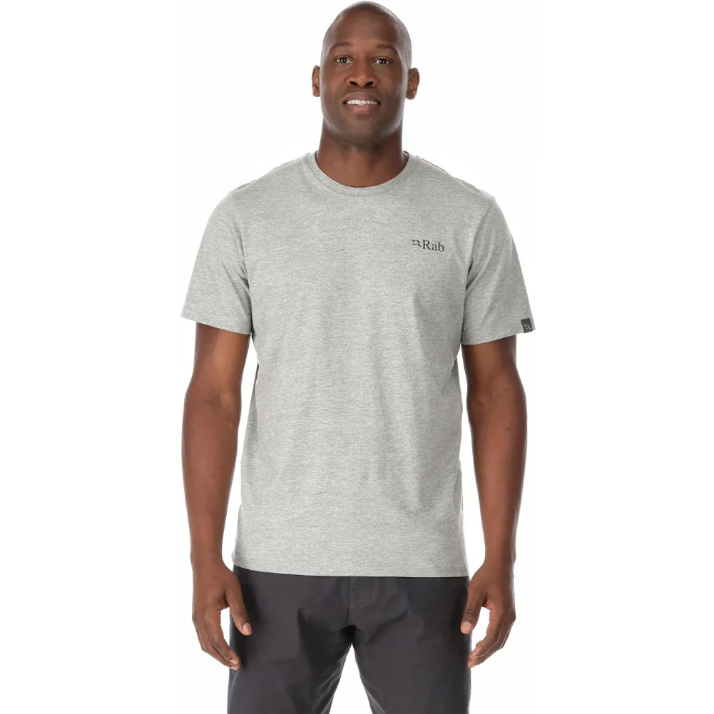 Rab Men's Stance Mountain Peak Tee (Grey Marl) - Image 4