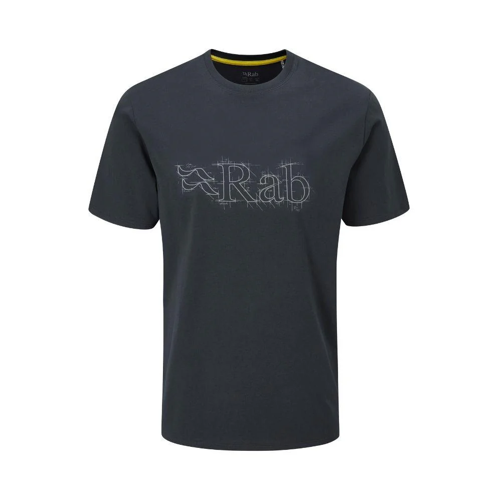 Rab Men's Stance Sketch Organic Cotton Tee (Beluga)