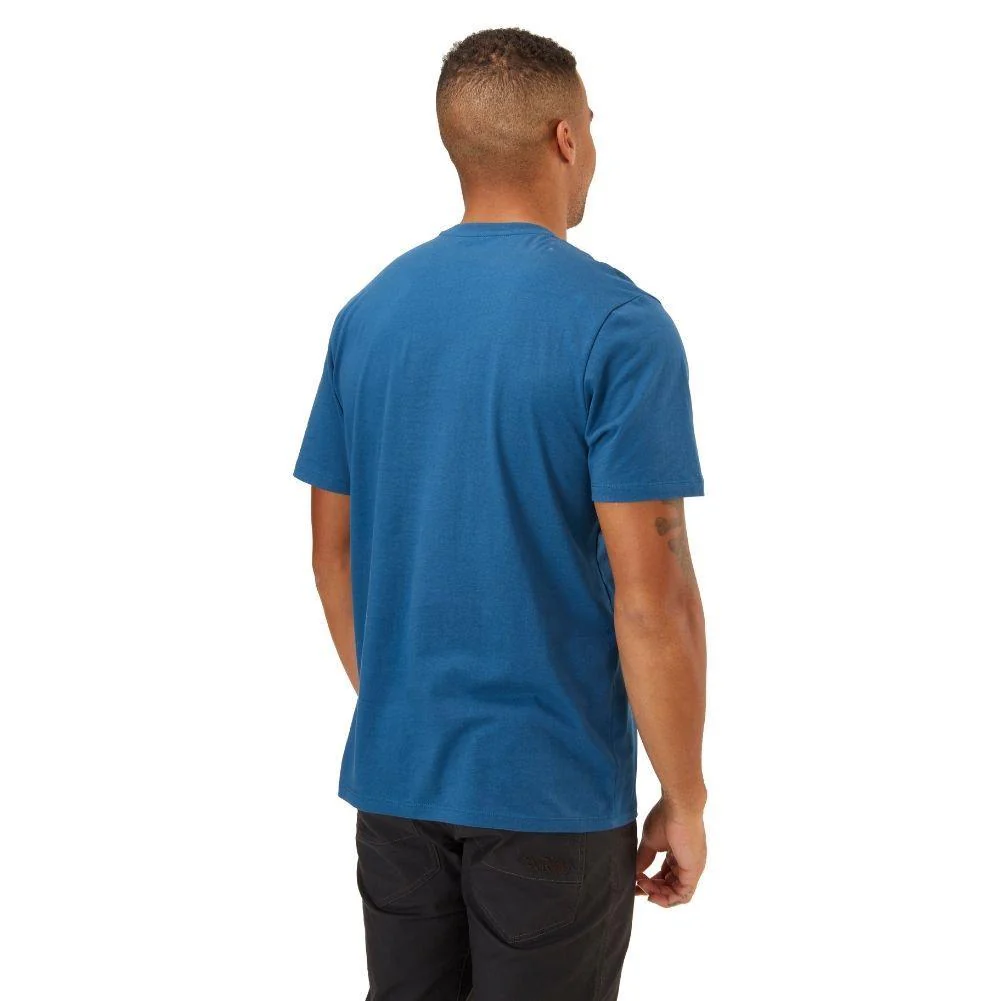 Rab Men's Stance Sketch Organic Cotton Tee (Denim) - Image 3