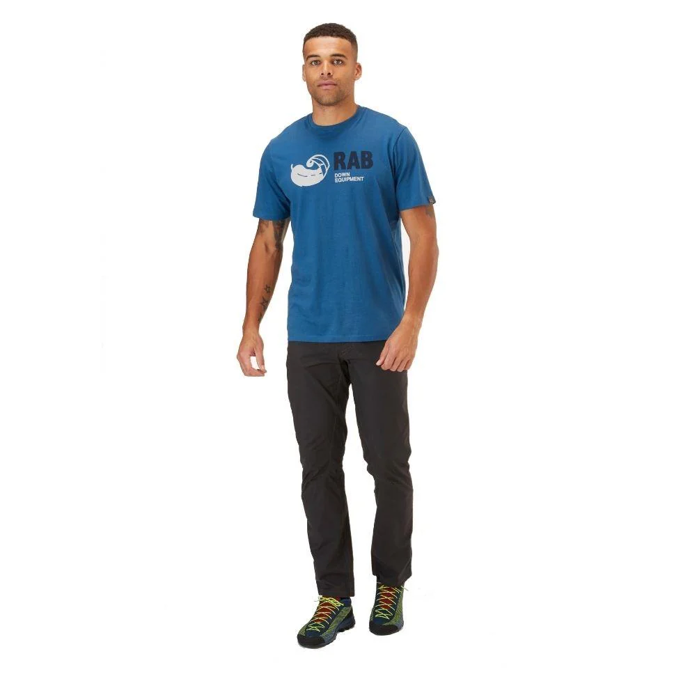 Rab Men's Stance Sketch Organic Cotton Tee (Denim) - Image 6