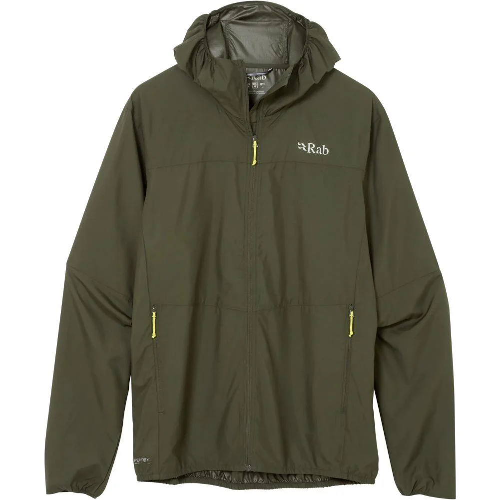 Rab Men's Windgather Hooded Jacket (Army)