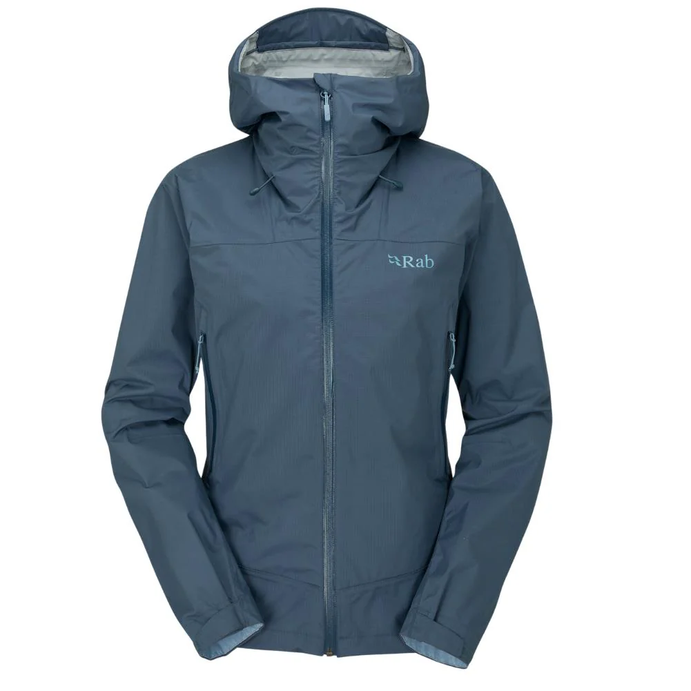 RAB Women's Downpour Plus 2.0 Waterproof Jacket (Orion Blue) - Image 6