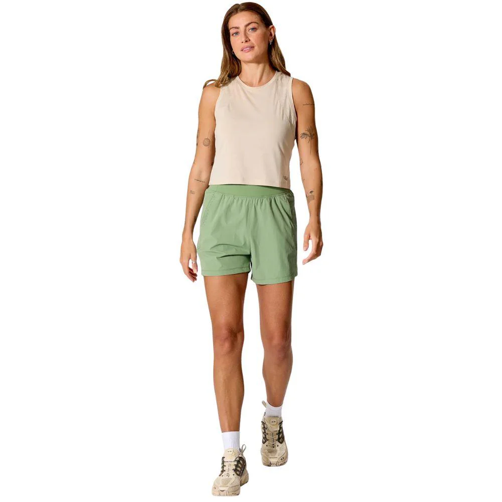 Rab Women's Momentum Shorts - 6" (Dark Fig Green) - Image 3