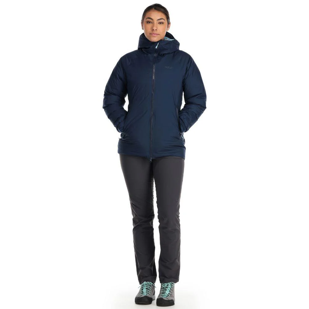 Rab Women's Valiance Waterproof Down Jacket (Deep Ink) - Image 3