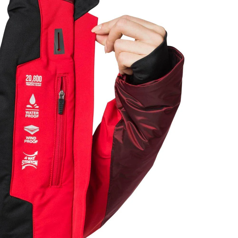 Rossignol Women's Aile Ski Snowsports Jacket - 10UK (Carmin Red) - Image 2