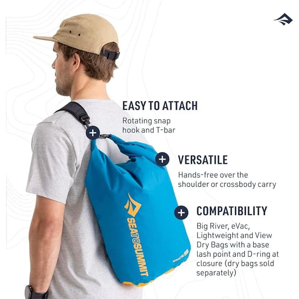 Sea to Summit Dry Bag Sling (Jet Black) - Image 8