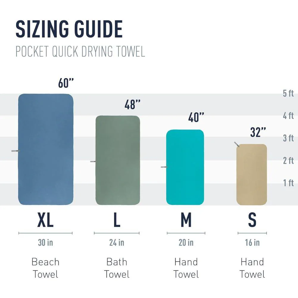 Sea To Summits Pocket Towel - Large (Outback Orange) - Image 9