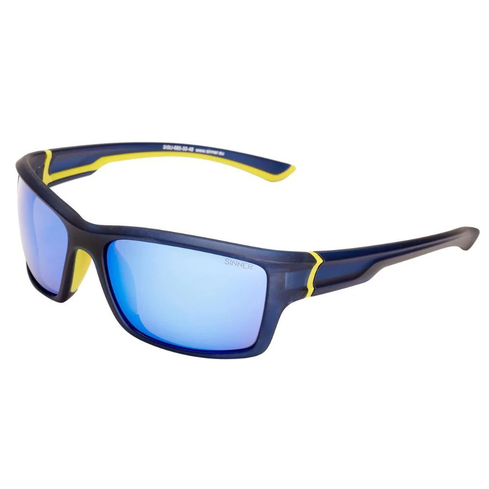 Sinner Cayo Sport Sunglasses (Dark Blue/Yellow)