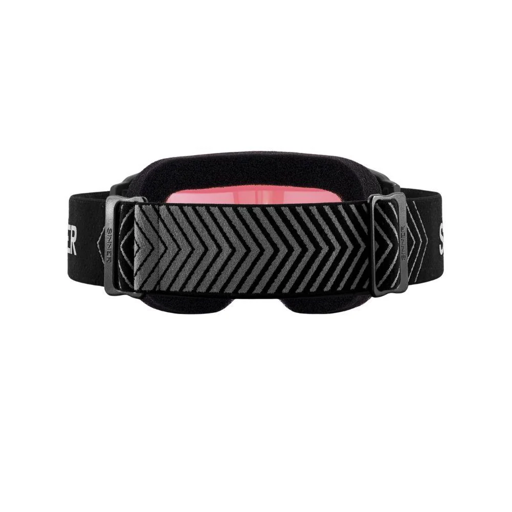 Sinner Kids Duck Mountain Snow Sports Goggle (Matte Black/Red) - Mirror Lens - Image 3