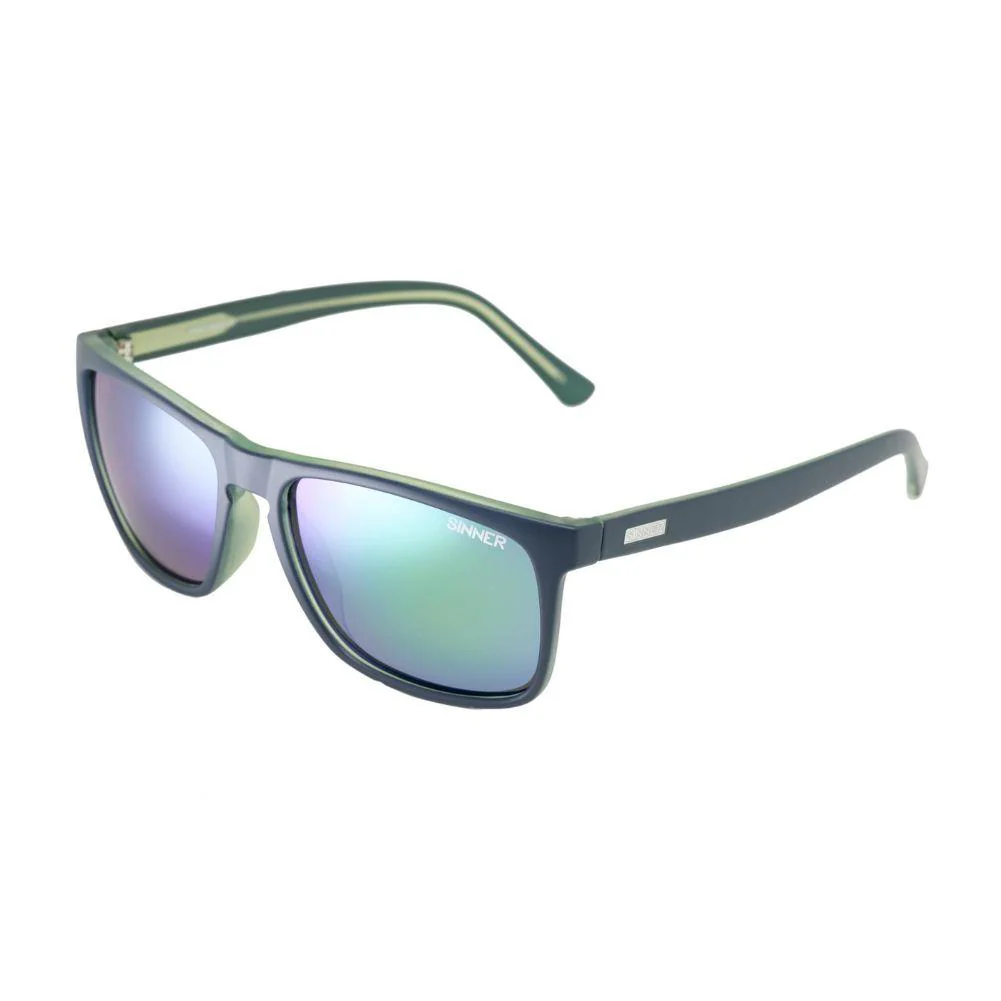 Sinner Oak Cx SintecLens Sunglasses (Matte Dark Blue/Green)