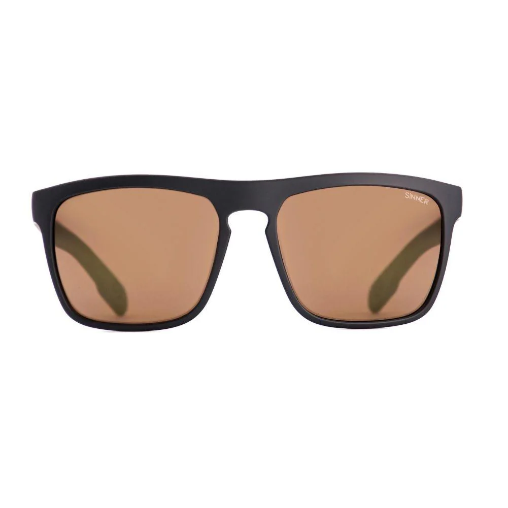 Sinner Thunder X Sunglasses (Matte Black) (Gold-Coloured Mirror Lens) - Image 3