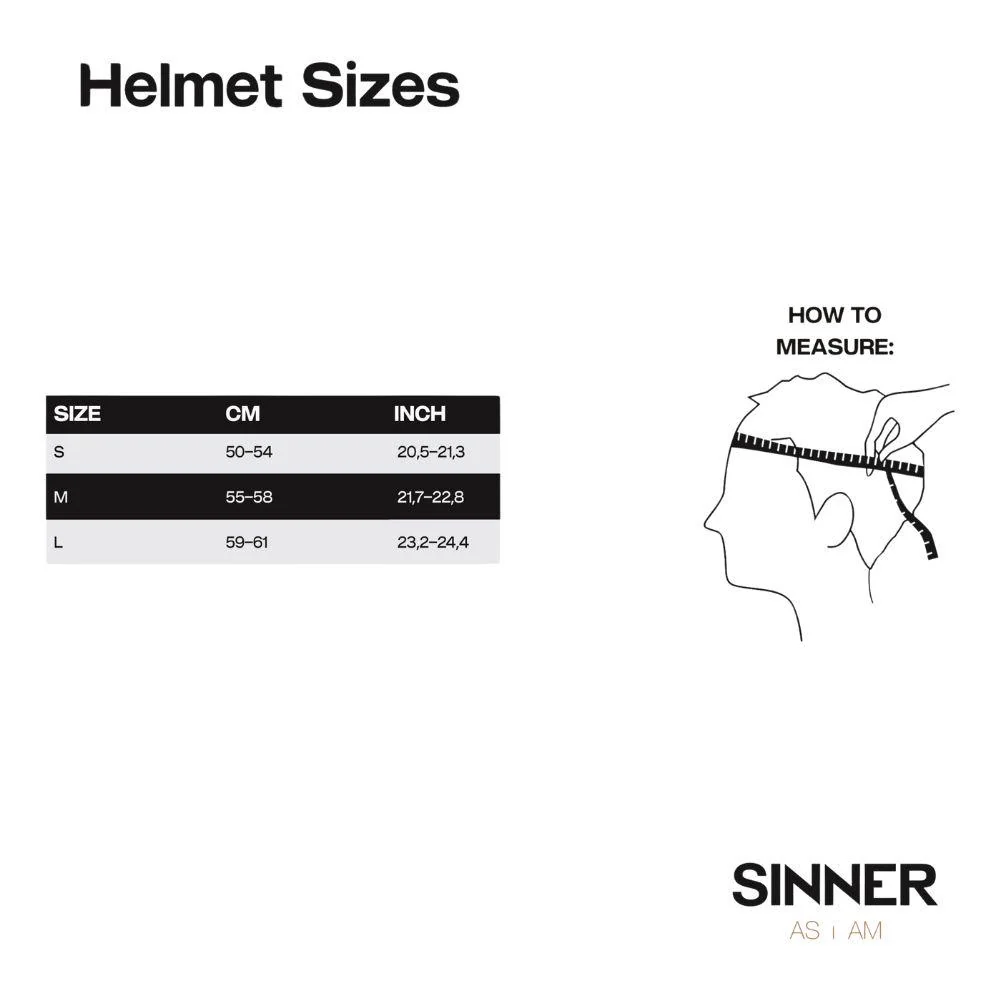Sinner Typhoon Visor Snow Sports Helmet (Matte Black/Red) - Cat 2 - Image 6