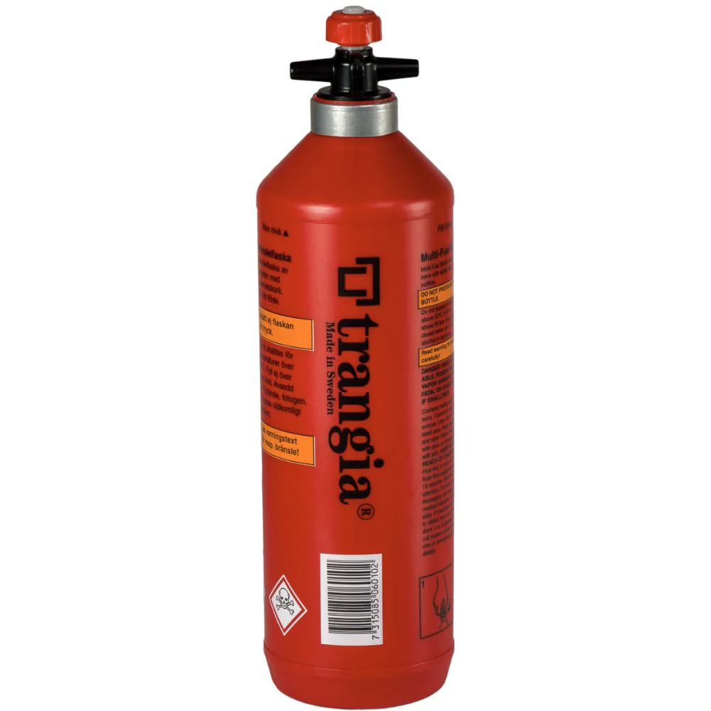 Trangia Fuel Bottles-0.3, 0.5 and 1L with Safety Valve (Red) - Image 7