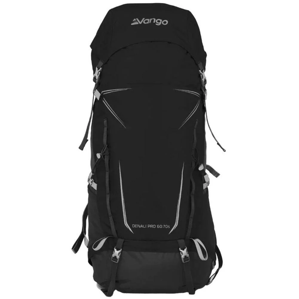 Vango Denali Pro 60:70S Trekking Rucksack - Short Back (Black) - Image 3