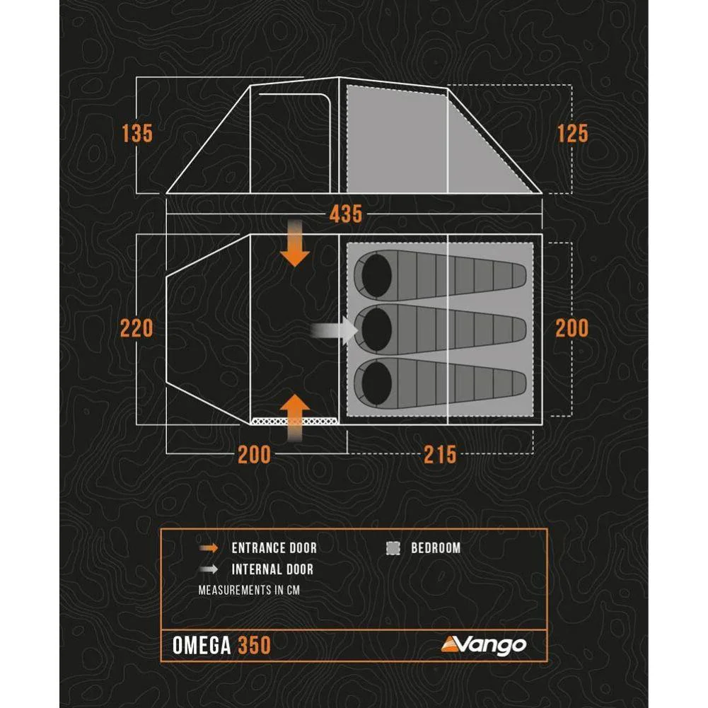 Vango Omega 350 Eco Tent - 3 Man Tunnel Tent - Image 13