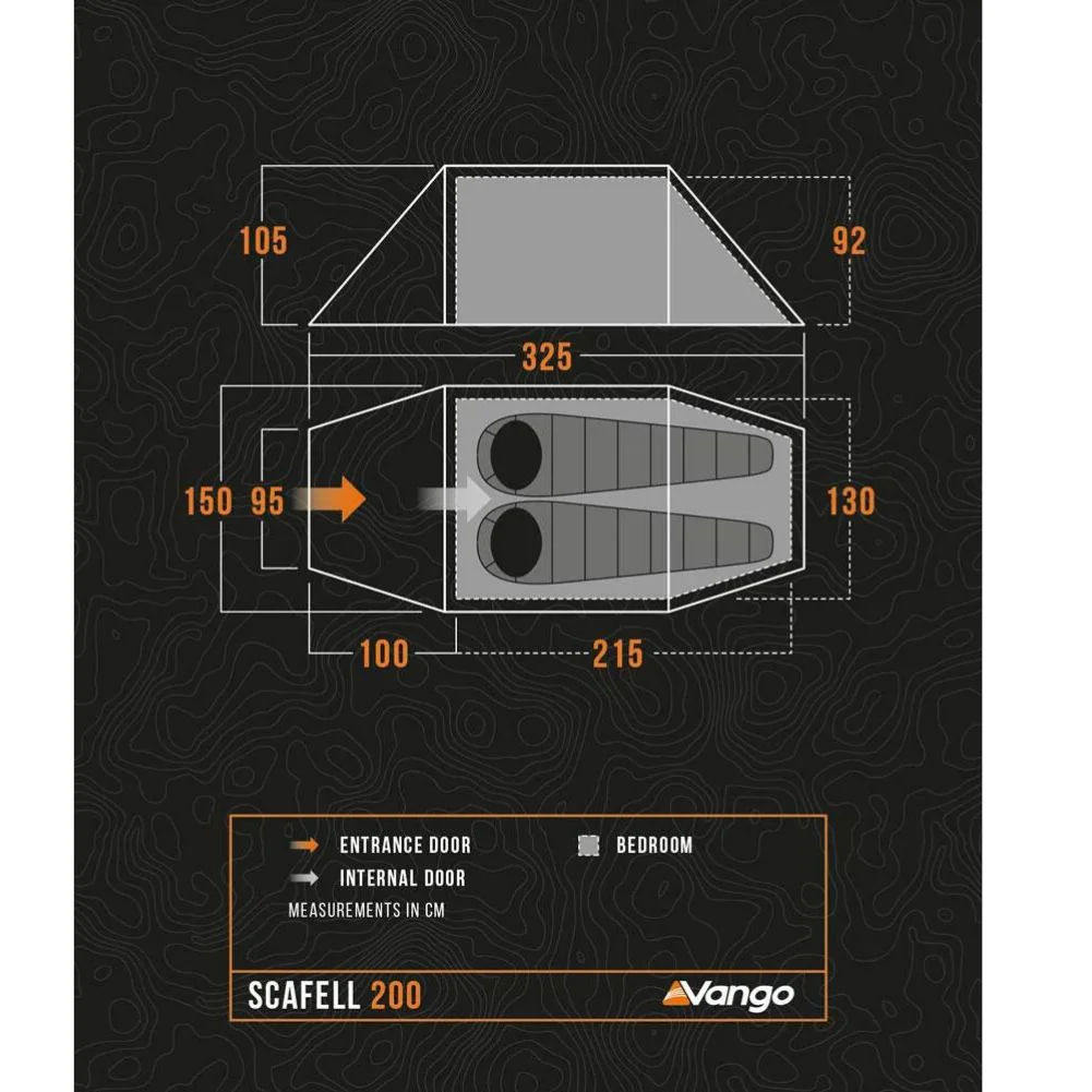 Vango Scafell 200 Tent - 2 Man Trekking Tent - Image 16