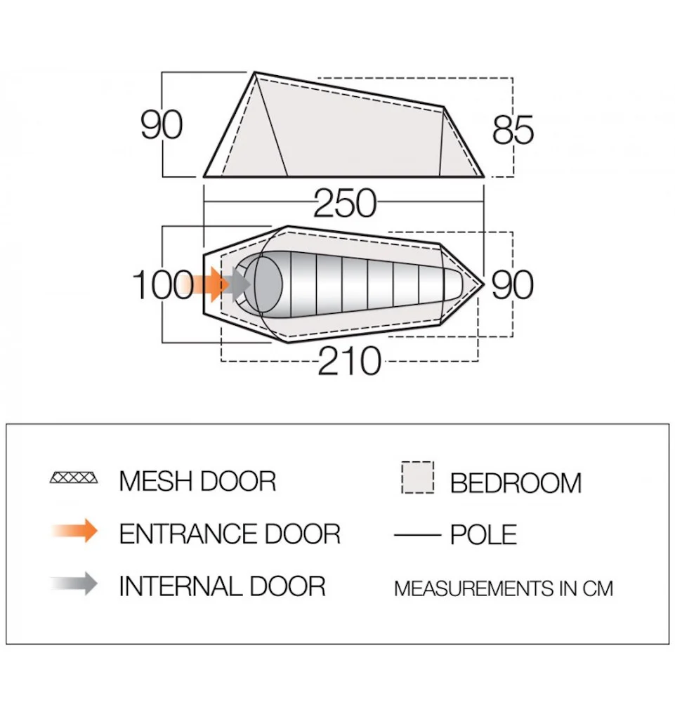 Vango Soul 100 Tent - 1 Man Lightweight Tent - Image 8